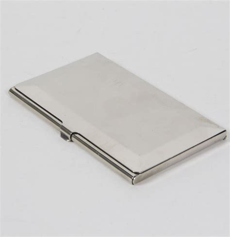 reed and barton sterling silver business card holder|Sterling silver business card holder by Reed and Barton .